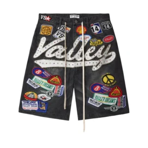 Vale "1980s" Black Jean Shorts