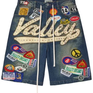 Vale "1980s" Blue Jean Shorts