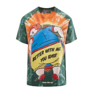 Better With Age "Frizzle" Green Tie-Dye T-Shirt