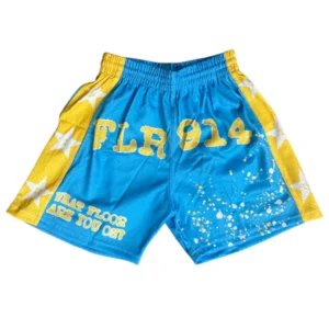 FLR 914 "All-Star" Blue/Yellow Mesh Shorts