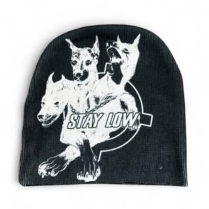 Stealth Beware Inverted Black Beanie