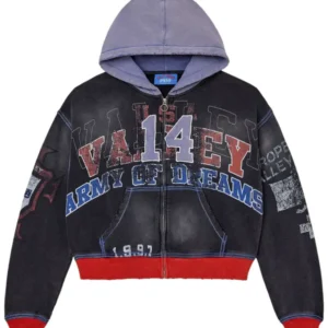 Vale "Big 14" Red Zip-Up Hoodie