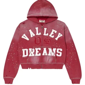 Vale "Classico" Red Zip-Up Hoodie