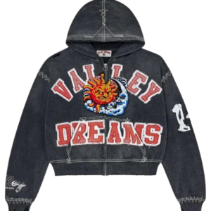 Vale "Sunny" Black Zip-Up Hoodie