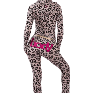 Body By Raven Tracy Basics Leggings (Leopard/Pink)