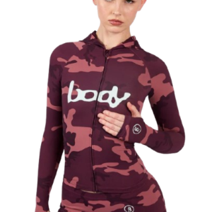 Body By Raven Tracy Basics Hoodie (Berry Camo)