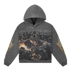 Godspeed "Steel Sharpens Steel" Hoodie (Grey Wash)