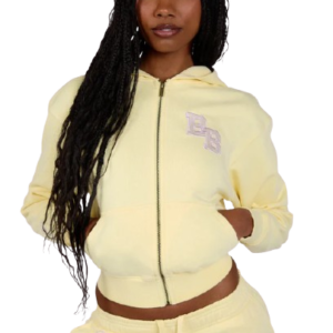 Body By Raven Tracy University Hoodie 2.0 (Butter Yellow/Lavender)