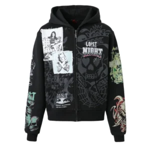 Lost Intricacy "Innocence" Black Zip-Up Hoodie
