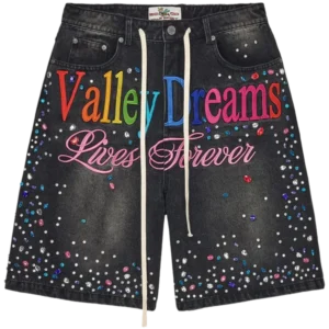 Vale "Ice Cream" Jean Shorts (Black)