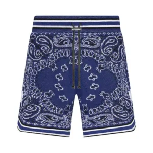 Amiri "Bandana" Blue/Black Shorts