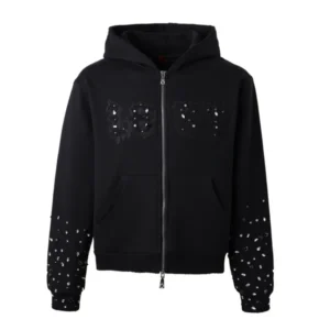 Lost Intricacy "Black Out" Patches 2.o Zip-Up Hoodie