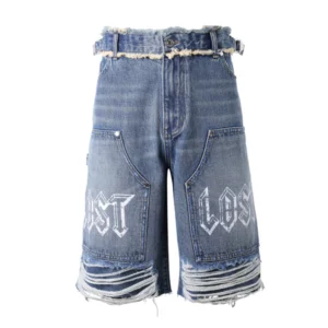 Lost Intricacy "Blue" Carpenter Jean Shorts