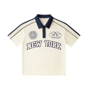 A New York Day "New York" Collared Shirt (Cream)