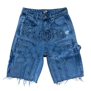 Floor 914 "Workman" Jean Shorts (Blue Wash)