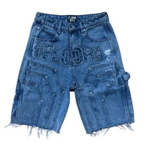Floor 914 "Workman" Jean Shorts (Blue Wash)