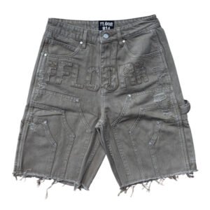 Floor 914 "Workman" Jean Shorts (Tan Wash)