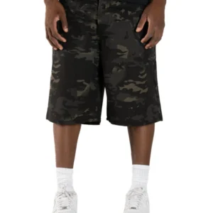 Mint Crew "Black Multi Camo" Jean Shorts