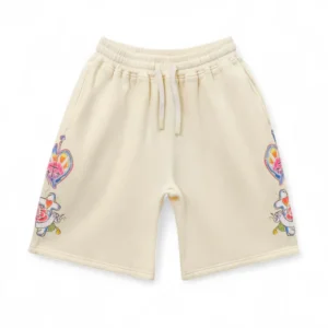 We Are Righteous "Cream Risen King" Cotton Shorts