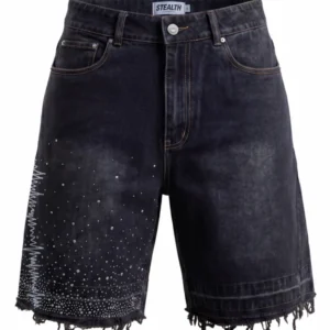 Stealth "Reconstructed" Denim Jean Shorts
