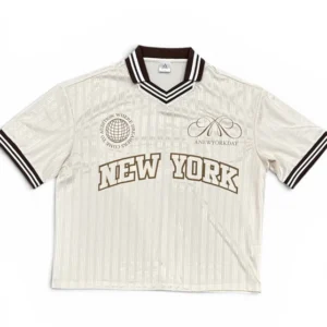 A New York Day "New York" Collared Shirt (Brown)