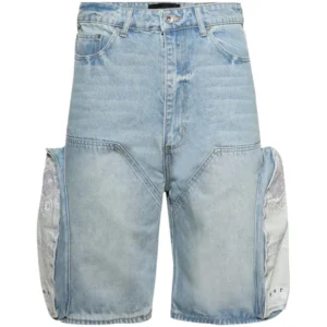 Who Decides War "Skyside" Embroidery Jean Shorts